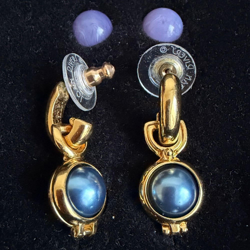 Joan Rivers Interchangeable Drop Earrings Set - Picture 5 of 8